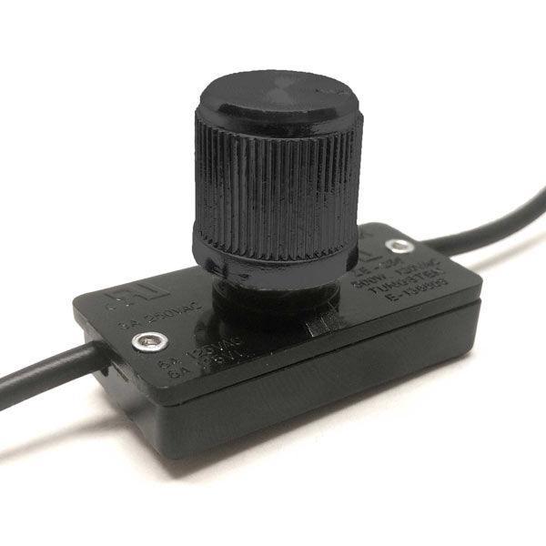 Zing Ear Ze 256 Rotary Inline Lamp Dimmer Switch 2 Wire Ul Approved Inline Lamp Rotary Dimmer Switch 500w Zing Ear Ze 256 Black