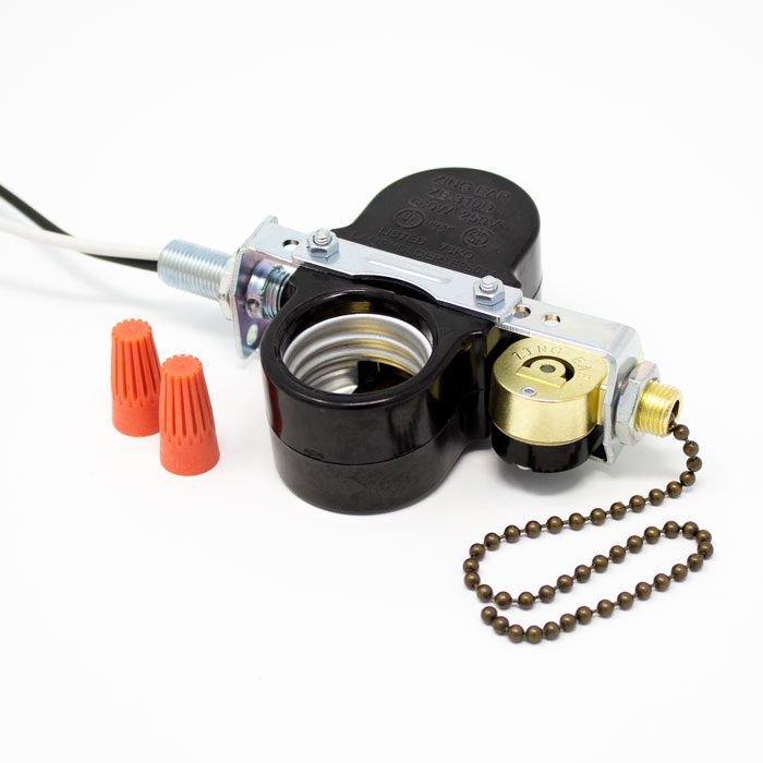 Zing Ear ZE310D with ZE109m Pull Chain Lamp Holder UL Listed