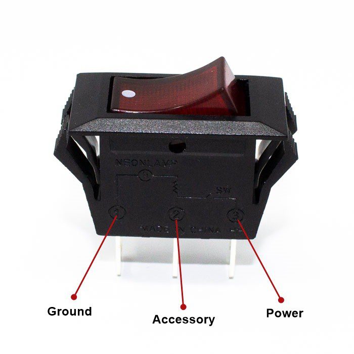 Zing Ear ZE-215 Lighted Rocker Switch Wiring Diagram  