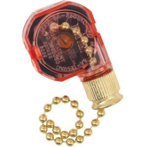 KTE 3089R 2035080 3 speed 4 wire pull chain switch - brass finish