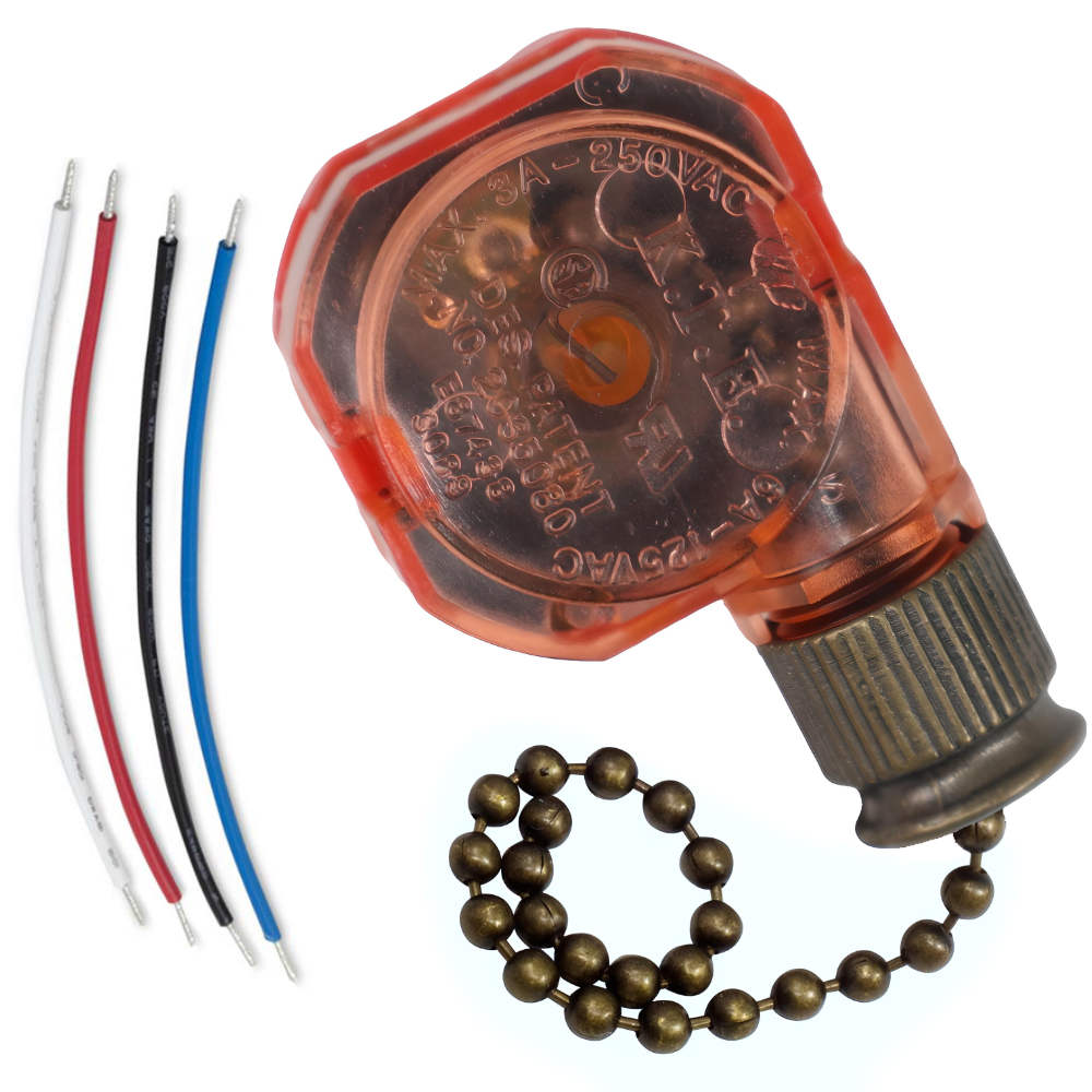 KTE 3089R 2035080 for 3-Speed Ceiling Fan Control
