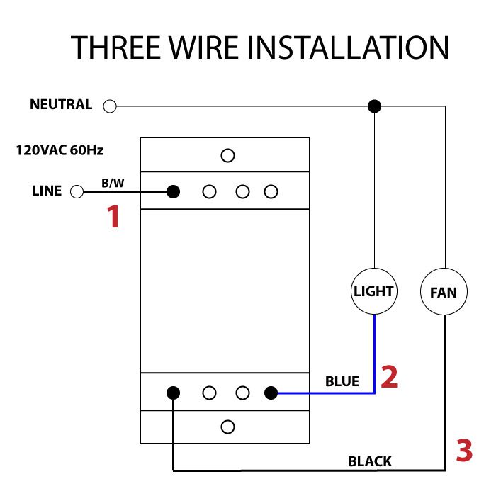 Zing Ear MW-201 Ceiling Fan Wall Control Wiring Diagram