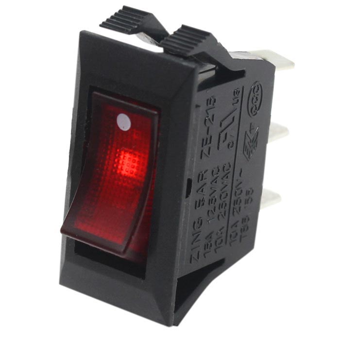 Zing Ear ZE-215 Lighted Rocker Switch 3 Prong Snap-in 15A 120V wiring diagrams ceiling fan 