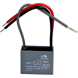 3-Wire 1uF 2uF Fan Motor Capacitor Replacement CBB61 250VAC