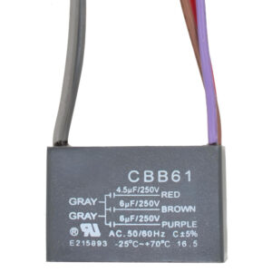 CBB61 3-Wire Ceiling Fan Capacitor Replacement 4.5uF 6uF 6uF 250VAC