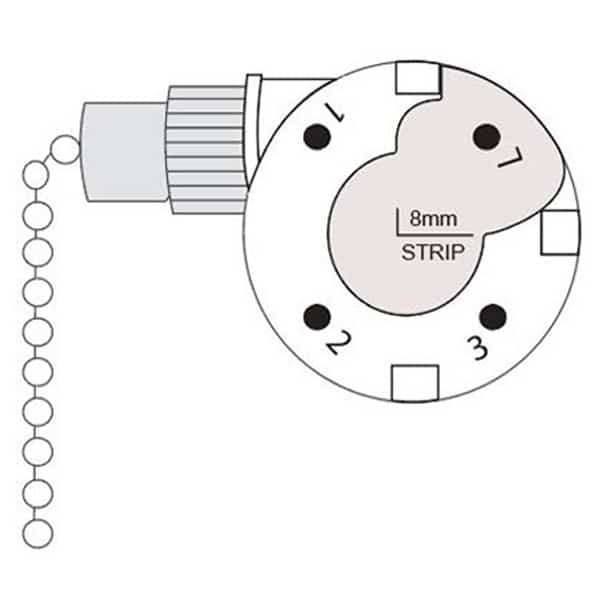 4 Wire Ceiling Fan Pull Chain Switch