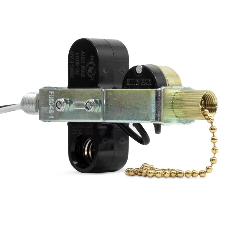 ZE-301D Lamp Holder with ZE-109M Pull Chain Switch - 75W