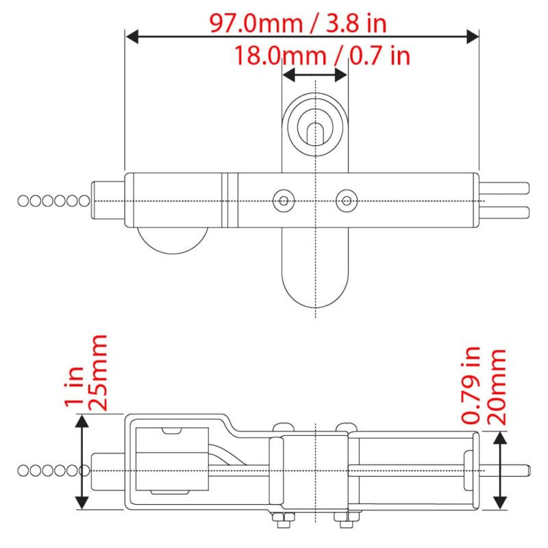 ZE-301D Lamp Holder with ZE-109M Pull Chain Switch - Dimensions