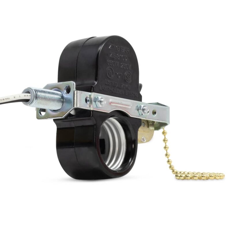 Zing Ear ZE-310D Lamp Holder with ZE-109M Pull Chain Switch with 2 Wires