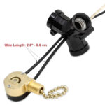 Zing Ear ZE-301T 2 light socket cluster kit with ZE-109M pull chain switch