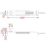 Zing Ear ZE-02A floor lamp dimmer switch - dimensions