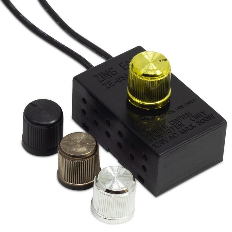 Zing Ear ZE602 Plug In Rotary Lamp Dimmer Switch 150Watt