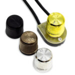Zing Ear ZE-106C On Off Rotary Lamp Switch Replacement with 2 Wires
