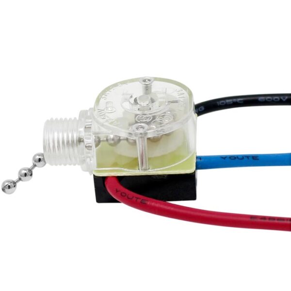 Zing Ear ZE110 3Wire 3 Way 2 Circuit Pull Chain Light Switch