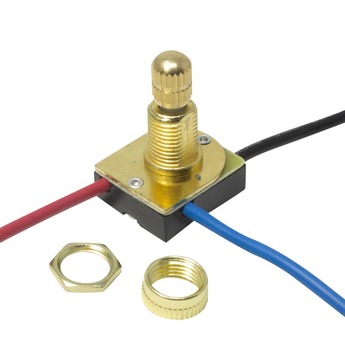 Zing Ear ZE116M 3Way Rotary Lamp Light Switch 6A 125VAC