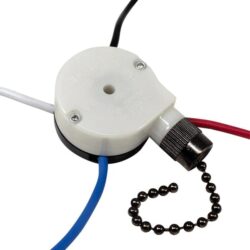 Zing Ear ZE-208S6 Ceiling Fan Pull Chain Switch - 3 Speed + Off, 4 Wire, Nickel (2 Pack) | Replacement For Hunter, Hampton Bay - View #11
