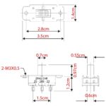 Zing Ear ZE-209-22 Reverse Fan Switch - Dimensions