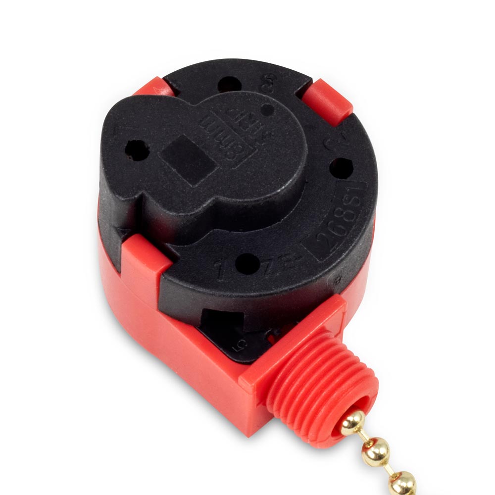 Zing Ear ZE-268S1 Switch 4 Wire 3 Speed Ceiling Fan Light Switch Pull Chain /D 