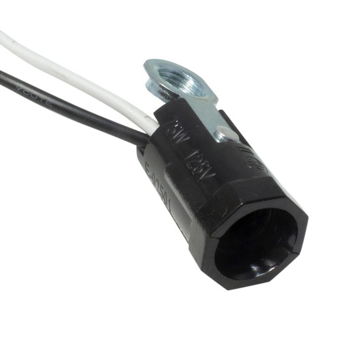 Zing Ear ZE301C 2Wire Lamp Holder 75W 125V