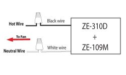 Zing Ear ZE-310D Wiring Diagram | CeilingFanSwitch.com