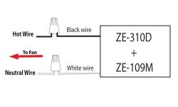 Zing Ear ZE-310D Wiring Diagram | CeilingFanSwitch.com