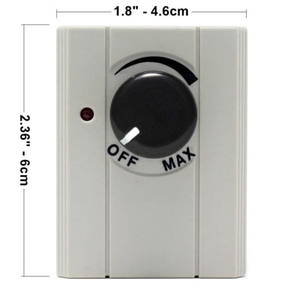 Zing Ear ZE602 Plug In Rotary Lamp Dimmer Switch 150Watt